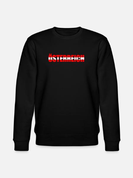 Österreich Flaggenkunst - Stanley/Stella Unisex Bio-Sweatshirt CHANGER  - Schwarz