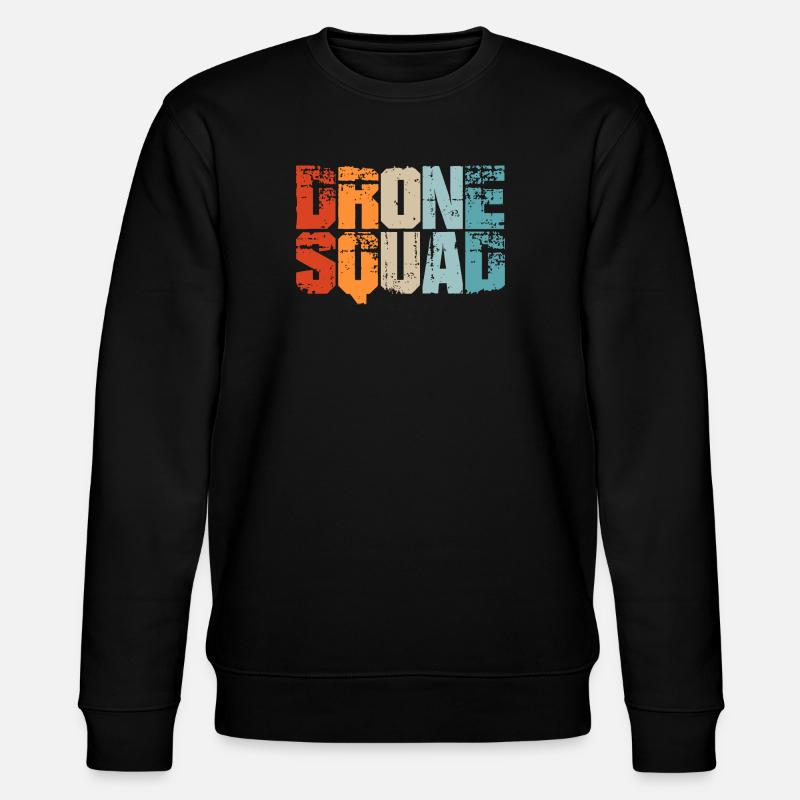 Drone / drones shirts - Stanley/Stella CHANGER Unisex Organic Sweatshirt - black