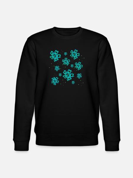Neonblüten, Outlines - Stanley/Stella Unisex Bio-Sweatshirt CHANGER - Schwarz