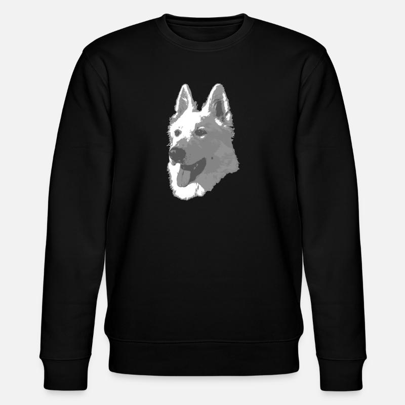 Berger Blanc Suisse - Stanley/Stella Unisex Bio-Sweatshirt CHANGER  - Schwarz