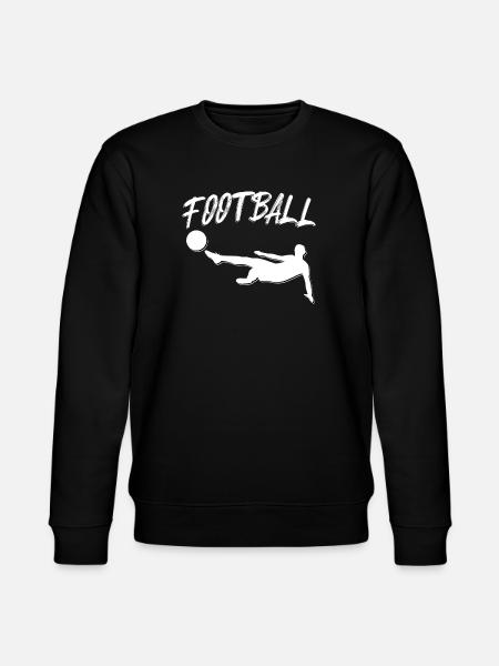 Goalkeeper Jump Kick Silhouette - Stanley/Stella CHANGER Unisex Organic Sweatshirt - black
