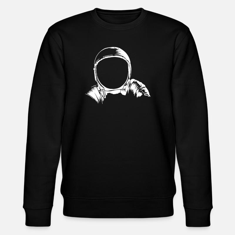 Astronauten Helm - Stanley/Stella Unisex Bio-Sweatshirt CHANGER  - Schwarz