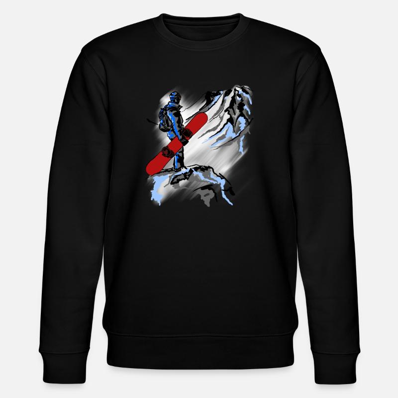 snowboarding - Sweat bio CHANGER Stanley/Stella Unisexe - noir