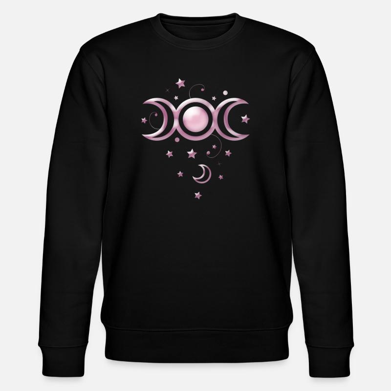 Mond Mondphasen Wicca - Stanley/Stella Unisex Bio-Sweatshirt CHANGER  - Schwarz