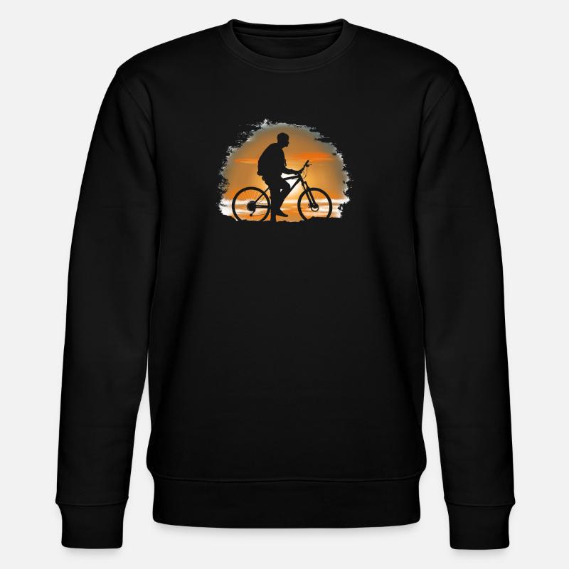 Fahrrad - Stanley/Stella Unisex Bio-Sweatshirt CHANGER  - Schwarz