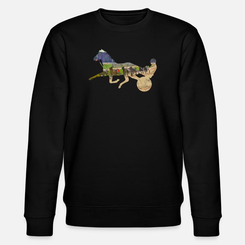 Courses de chevaux Trotter - Sweat bio CHANGER Stanley/Stella Unisexe - noir