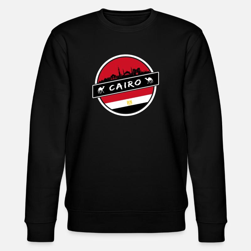 Cairo Egypt design with flag - Stanley/Stella CHANGER Unisex Organic Sweatshirt - black