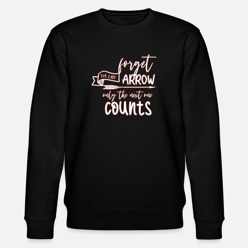 Bogenschießen Sport - Stanley/Stella Unisex Bio-Sweatshirt CHANGER  - Schwarz