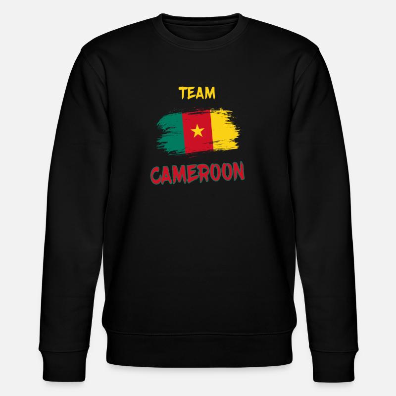 Team Kamerun / Geschenk - Stanley/Stella Unisex Bio-Sweatshirt CHANGER  - Schwarz