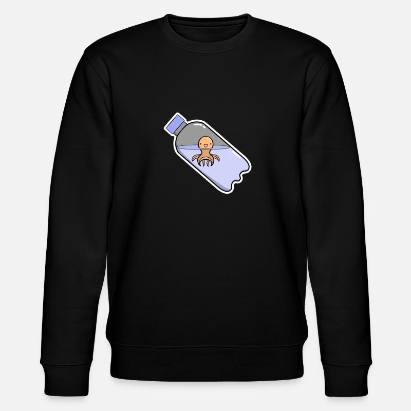 Oktopus - Stanley/Stella Unisex Bio-Sweatshirt CHANGER  - Schwarz