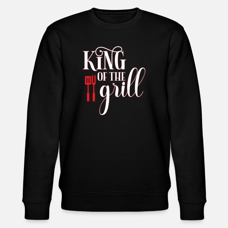 Grillkönig - Stanley/Stella Unisex Bio-Sweatshirt CHANGER  - Schwarz