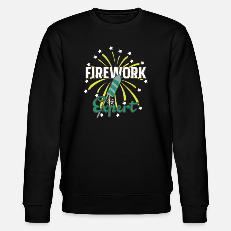 Firework Expert - Stanley/Stella CHANGER Unisex Organic Sweatshirt - black