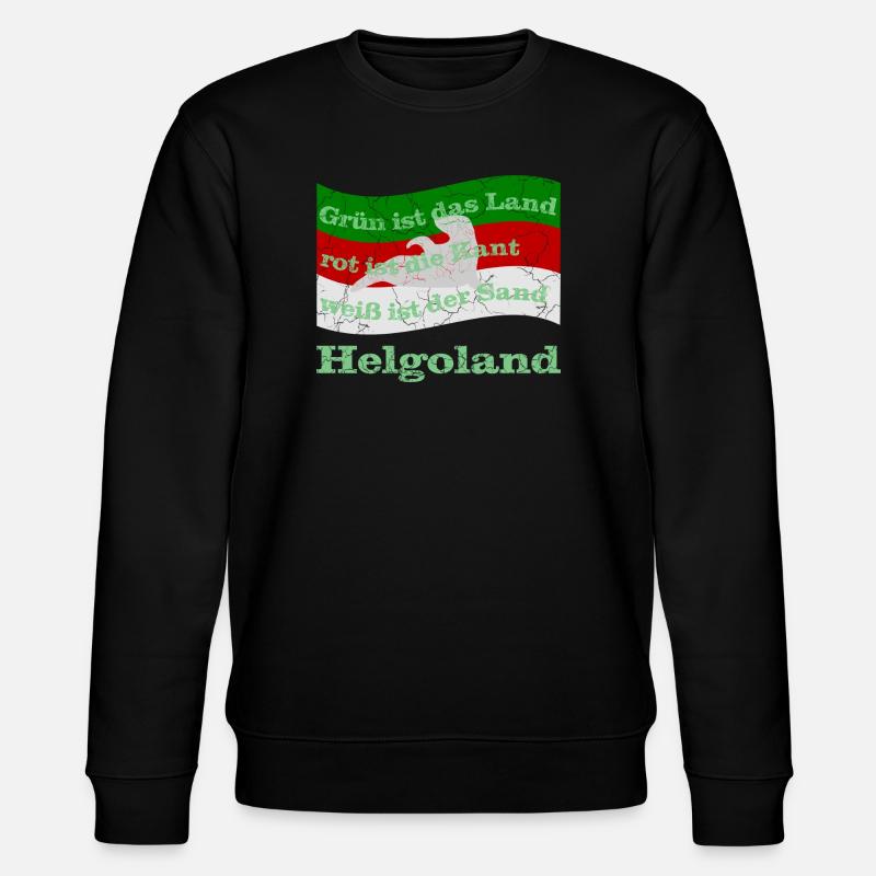 helgoland insel - Stanley/Stella Unisex Bio-Sweatshirt CHANGER  - Schwarz