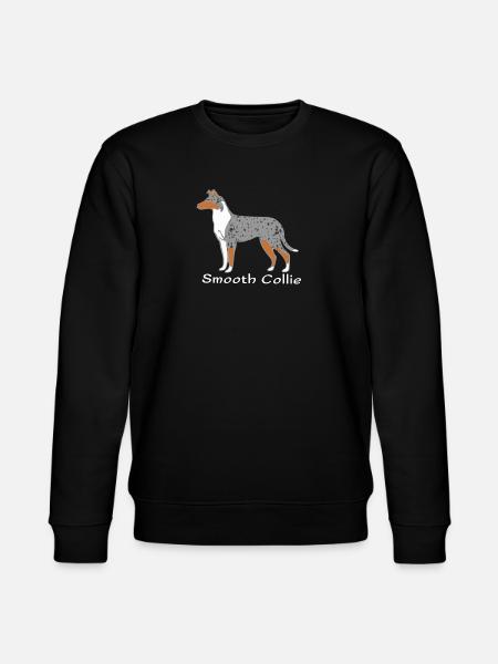 Smooth Collie blue-merle - Stanley/Stella CHANGER Unisex Organic Sweatshirt - black