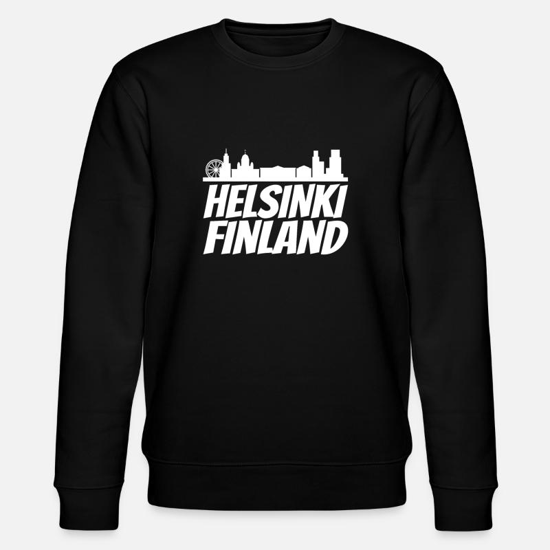Helsinki Skyline Design rétro - Sweat bio CHANGER Stanley/Stella Unisexe - noir
