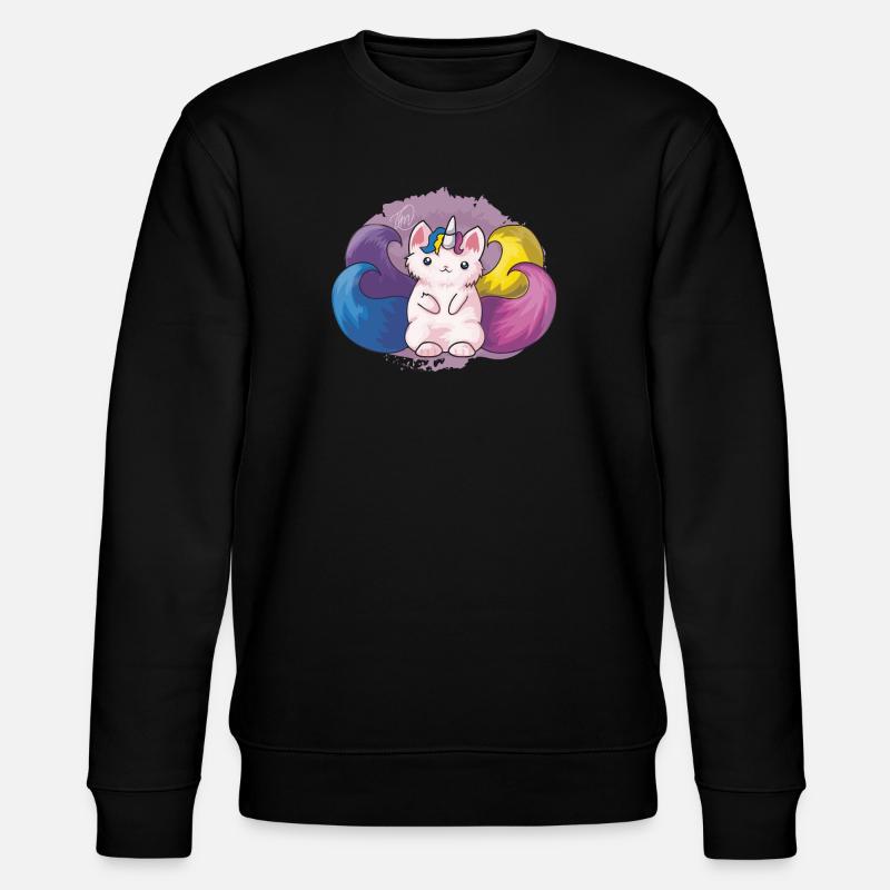 Kitty Katacorn - Stanley/Stella Unisex Bio-Sweatshirt CHANGER  - Schwarz