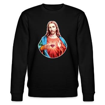 Jésus-Christ | Jésus-Christ | Noël Noël - Sweat bio CHANGER Stanley/Stella Unisexe - noir - Devant - Nik (191cm) & Marisol (170cm)