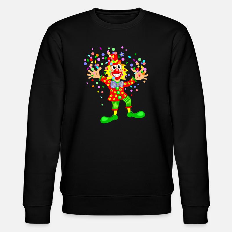 Karneval Clown - Stanley/Stella Unisex Bio-Sweatshirt CHANGER  - Schwarz
