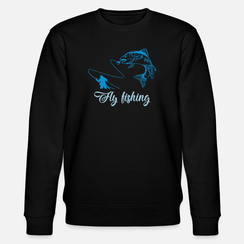 poisson de pêche volante - Sweat bio CHANGER Stanley/Stella Unisexe - noir