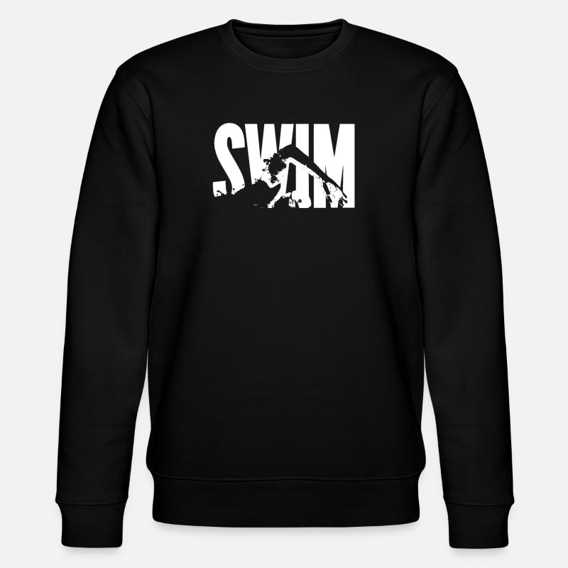 Schwimmer - Swim - Stanley/Stella Unisex Bio-Sweatshirt CHANGER  - Schwarz
