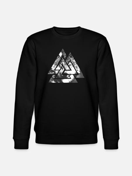 Valknut, symbole d’Odin - Avec Wolf - Sweat bio CHANGER Stanley/Stella Unisexe - noir