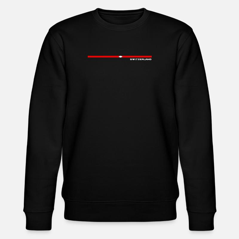 DRAPEAU Suisse Switzerland - Sweat bio CHANGER Stanley/Stella Unisexe - noir