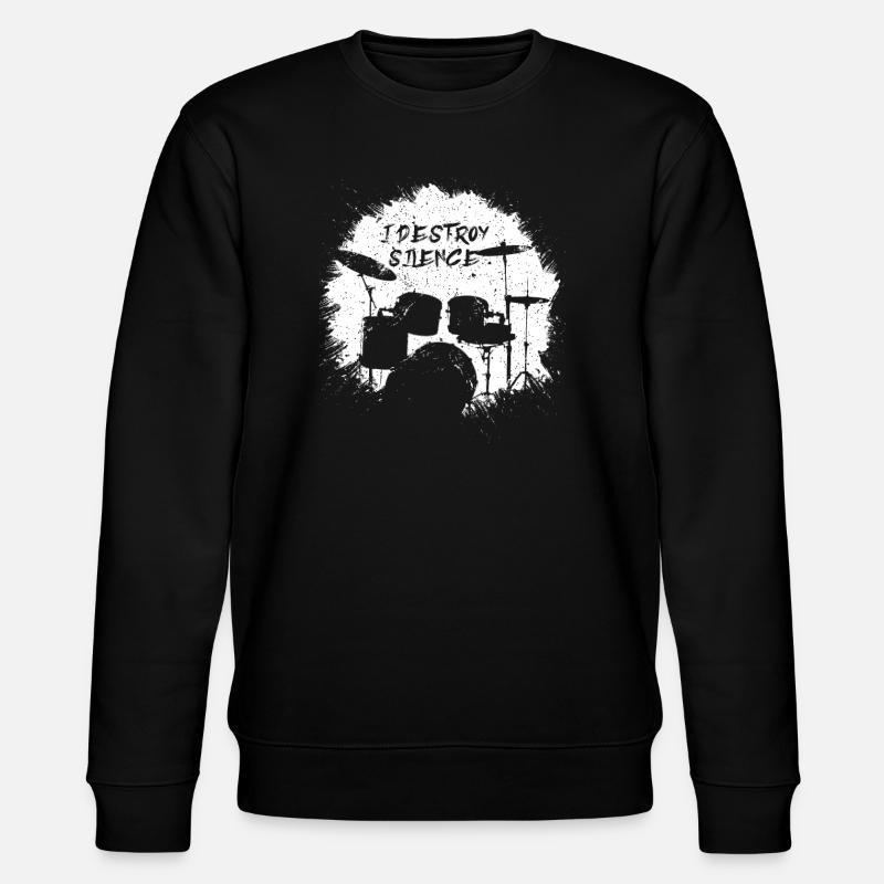 Drums Drummer - Stanley/Stella CHANGER Unisex Organic Sweatshirt - black