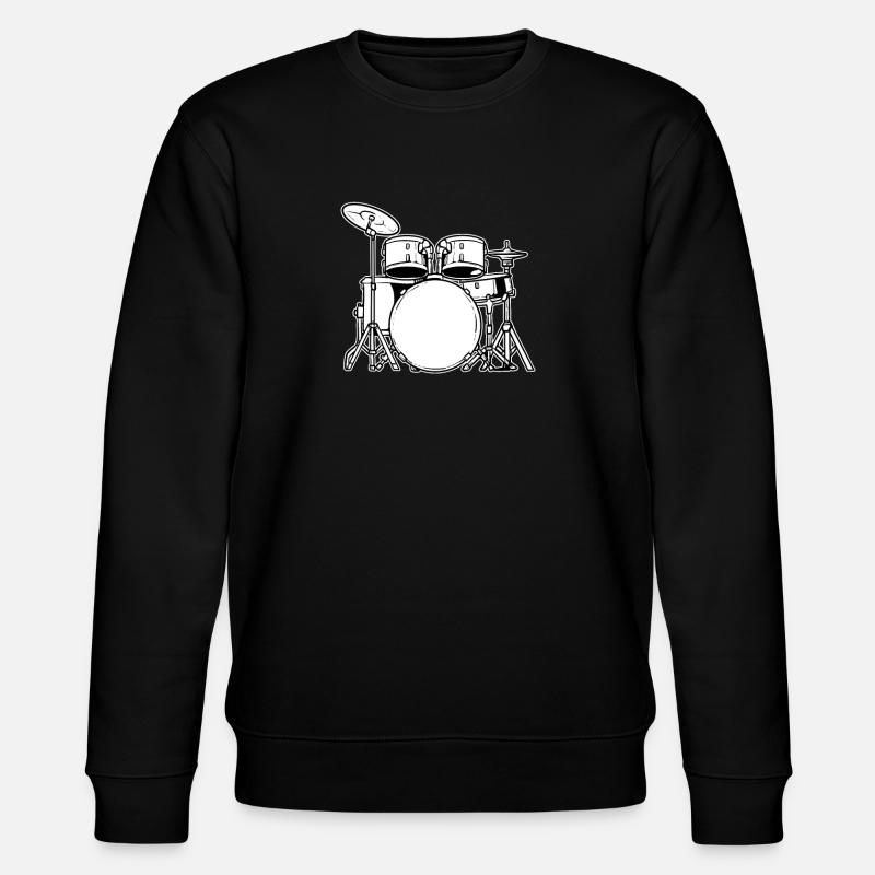 Drums Drummer - Stanley/Stella CHANGER Unisex Organic Sweatshirt - black