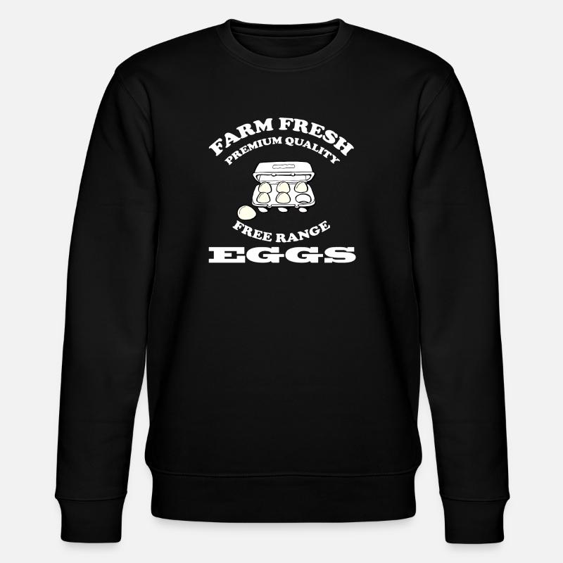 EGGS - Stanley/Stella Unisex Bio-Sweatshirt CHANGER  - Schwarz