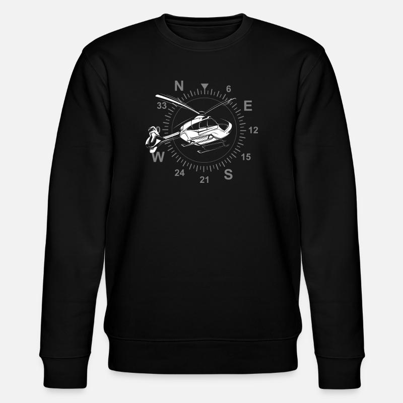 Illustration d’hélicoptère Symbole Hélicoptère Hélicoptère - Sweat bio CHANGER Stanley/Stella Unisexe - noir