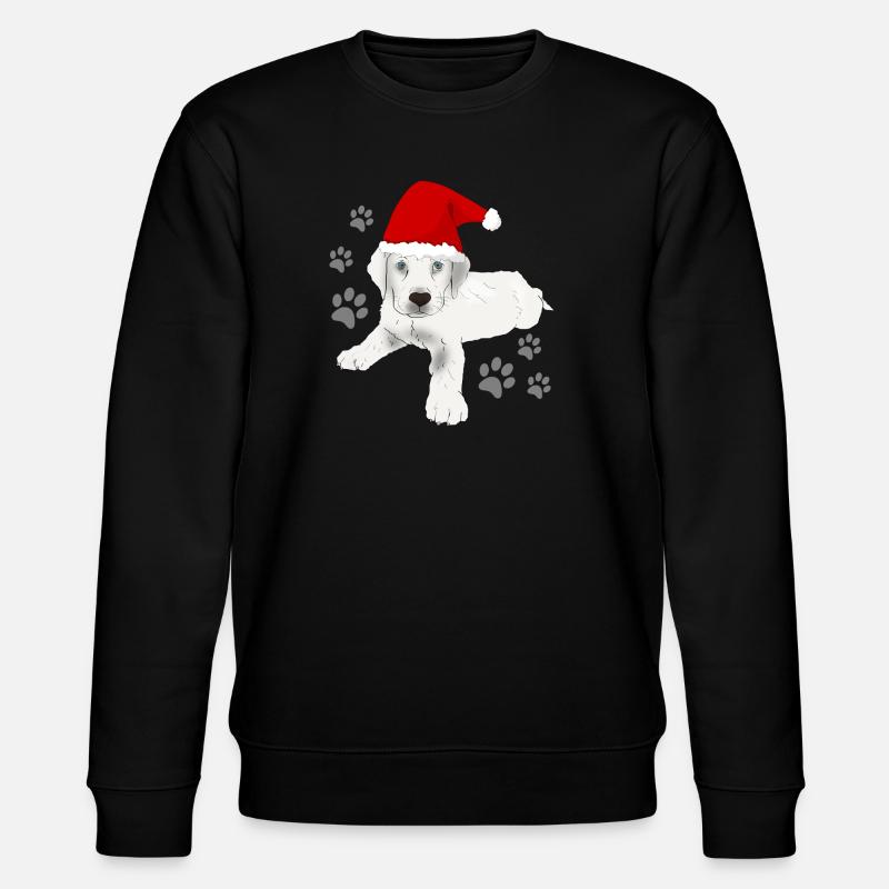 Labrador Weihnachts Motiv - Stanley/Stella Unisex Bio-Sweatshirt CHANGER  - Schwarz