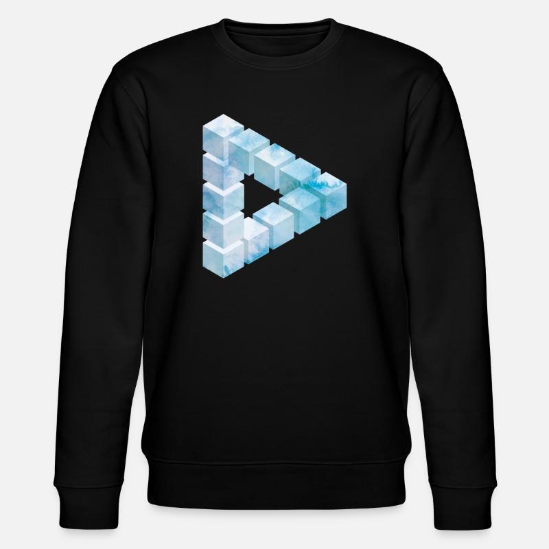 Eisblock Muster Design - Stanley/Stella Unisex Bio-Sweatshirt CHANGER  - Schwarz