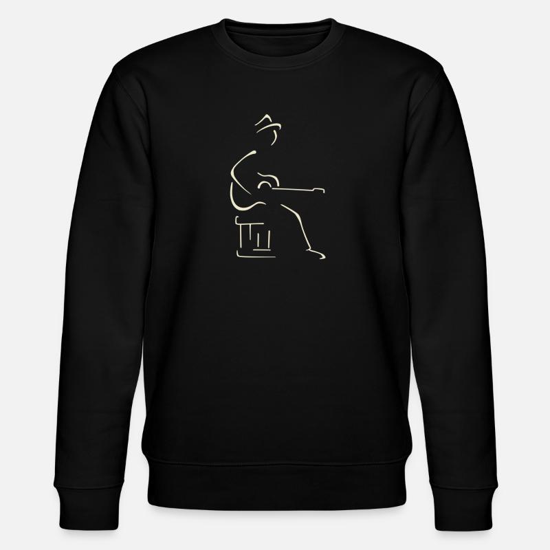 Blues-Gitarrist - Stanley/Stella Unisex Bio-Sweatshirt CHANGER  - Schwarz