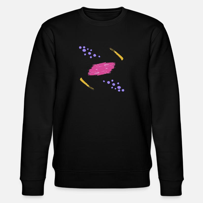 Comets orbiting their planet - Stanley/Stella CHANGER Unisex Organic Sweatshirt - black