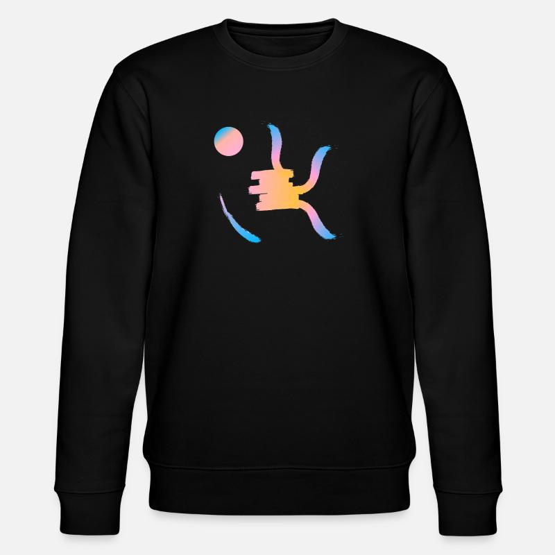 Soleil couchant sur symbole chinois - Sweat bio CHANGER Stanley/Stella Unisexe - noir