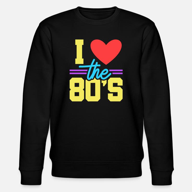80s - Stanley/Stella CHANGER Unisex Organic Sweatshirt - black