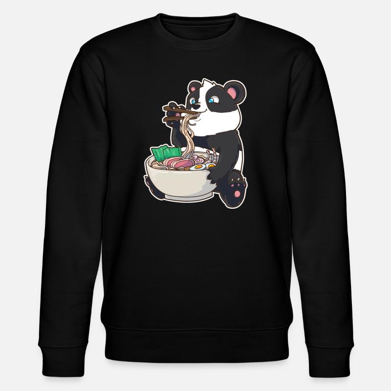 Ramen Panda - Stanley/Stella Unisex Bio-Sweatshirt CHANGER - Schwarz