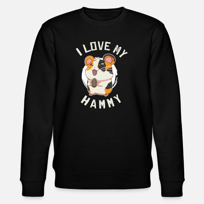Hamster Goldhamster - Stanley/Stella Unisex Bio-Sweatshirt CHANGER - Schwarz