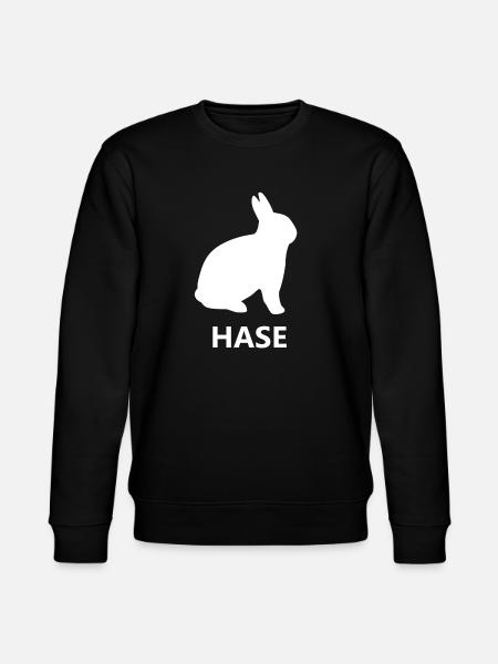 Hase - Stanley/Stella Unisex Bio-Sweatshirt CHANGER - Schwarz