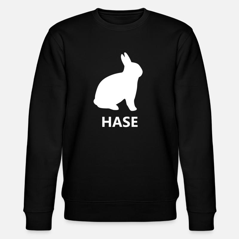 Hase - Stanley/Stella Unisex Bio-Sweatshirt CHANGER  - Schwarz