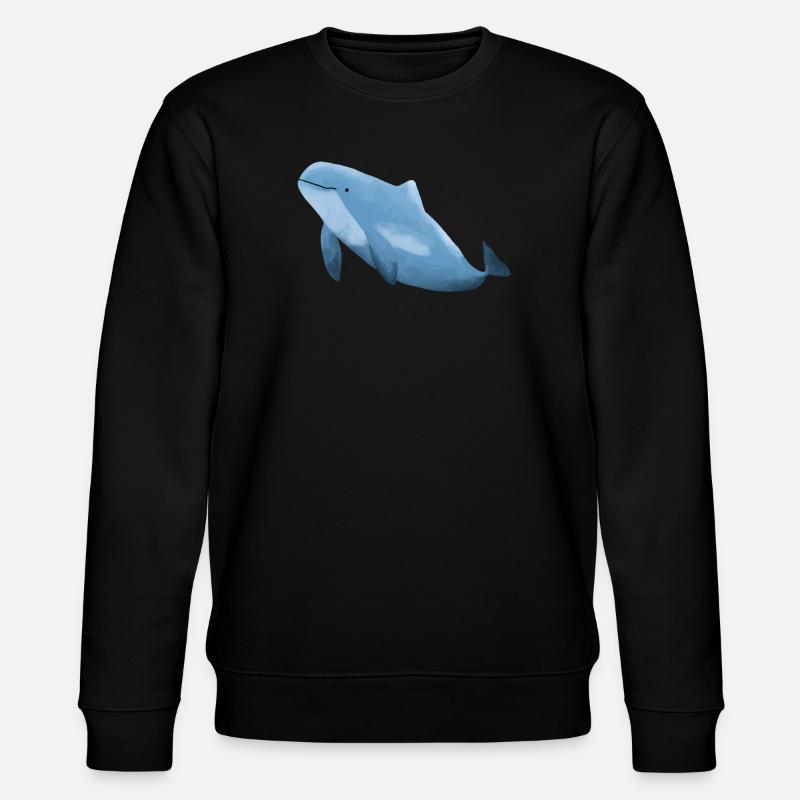 Schweinswal - Stanley/Stella Unisex Bio-Sweatshirt CHANGER  - Schwarz