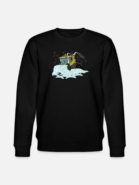 yellow snow shovel - Stanley/Stella CHANGER Unisex Organic Sweatshirt - black
