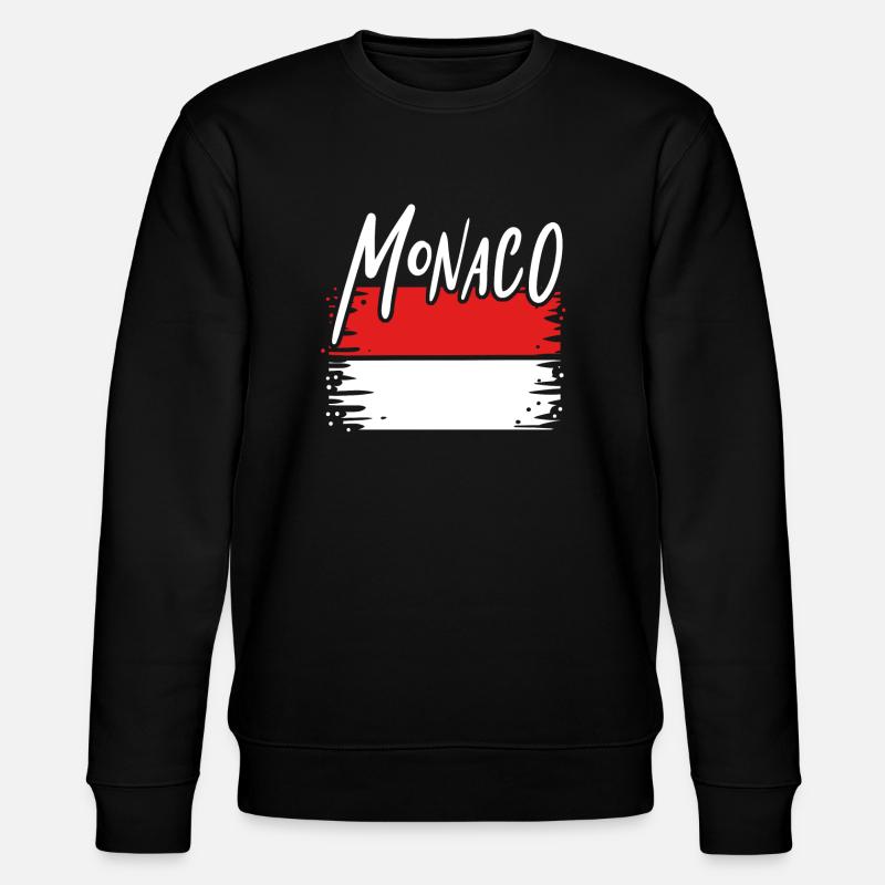 Principauté de Monaco - Sweat bio CHANGER Stanley/Stella Unisexe - noir