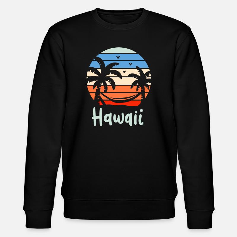 Hawaii Retro - Stanley/Stella Unisex Bio-Sweatshirt CHANGER  - Schwarz