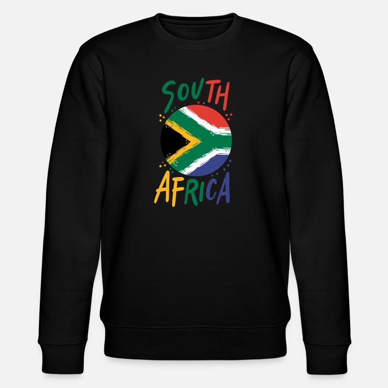 Südafrika - Stanley/Stella Unisex Bio-Sweatshirt CHANGER  - Schwarz