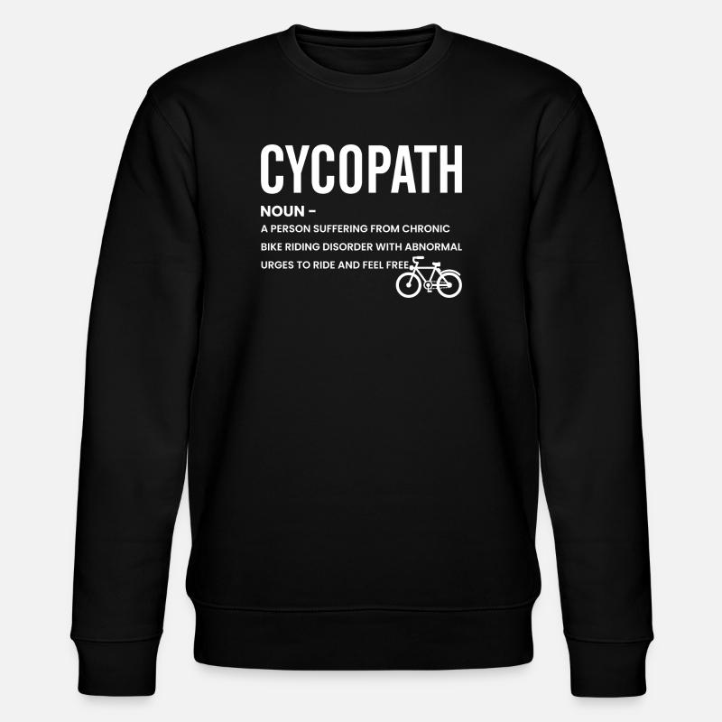 Cycle Path Emblem Tee - Stanley/Stella CHANGER Unisex Organic Sweatshirt - black