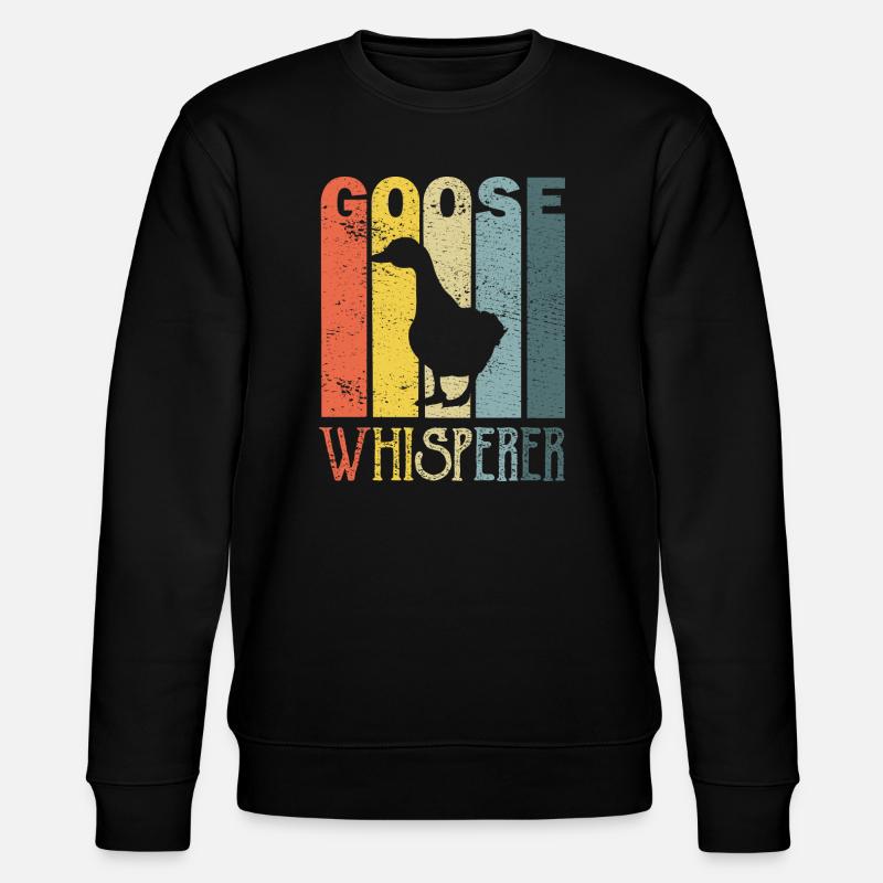 Gans Gänse - Stanley/Stella Unisex Bio-Sweatshirt CHANGER  - Schwarz