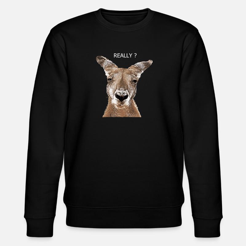 Kangourou vraiment? - Sweat bio CHANGER Stanley/Stella Unisexe - noir
