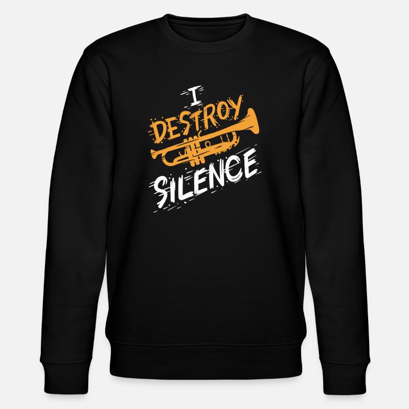 Trompette Trompettiste - Sweat bio CHANGER Stanley/Stella Unisexe - noir