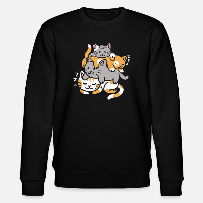 Katzen Kätzchen - Stanley/Stella Unisex Bio-Sweatshirt CHANGER  - Schwarz
